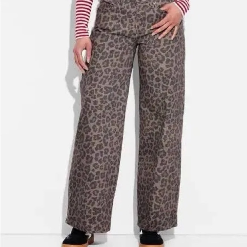 Wild Fable Leopard Print Wide Leg Pants